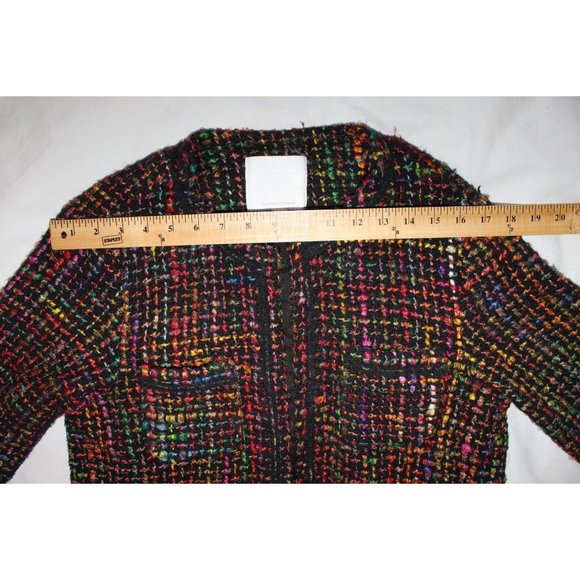 Multicolor Tweed Women's Coat - Picture 9 of 15